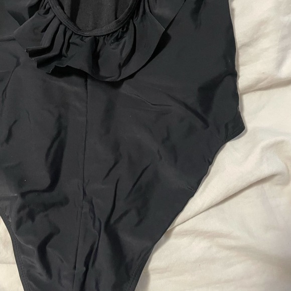 SOLD Sugar coast by Loli swim ruffle one piece swimsuit open back size medium - Picture 5 of 7